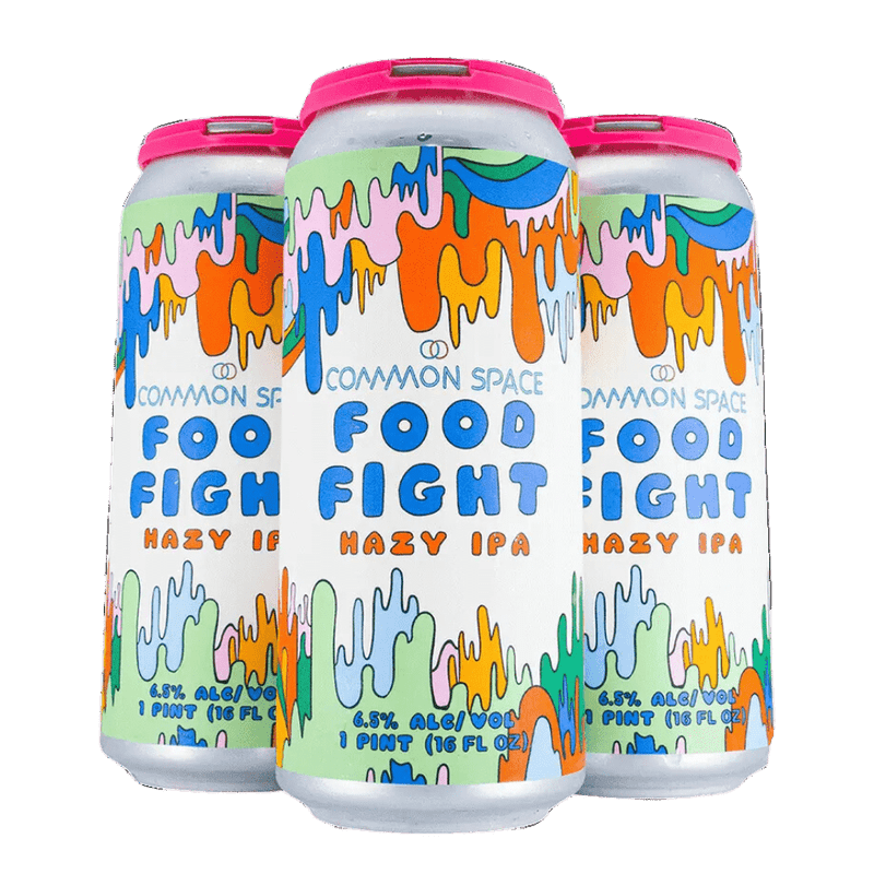 Common Space 'Food Fight' Hazy IPA Beer 4-pack Cans - ShopBourbon.com