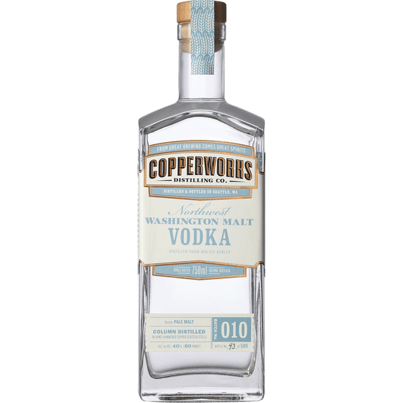 Copperworks Northwest Washington Malt Vodka - ShopBourbon.com