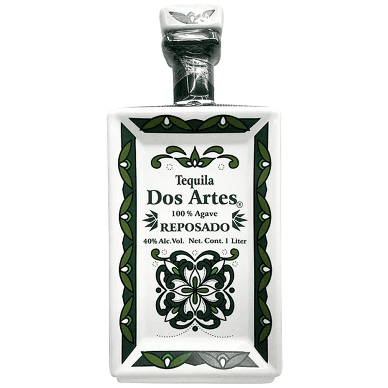 Dos Artes Reposado Green Bottle Tequila Liter - ShopBourbon.com