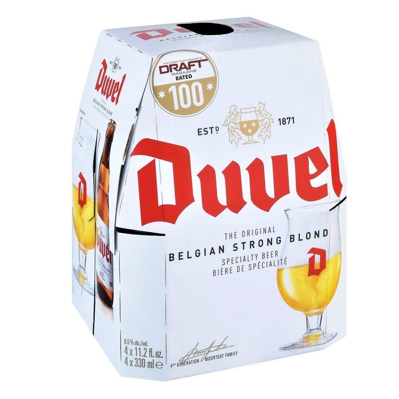 Duvel Belgian Strong Blond Beer 4-Pack - ShopBourbon.com