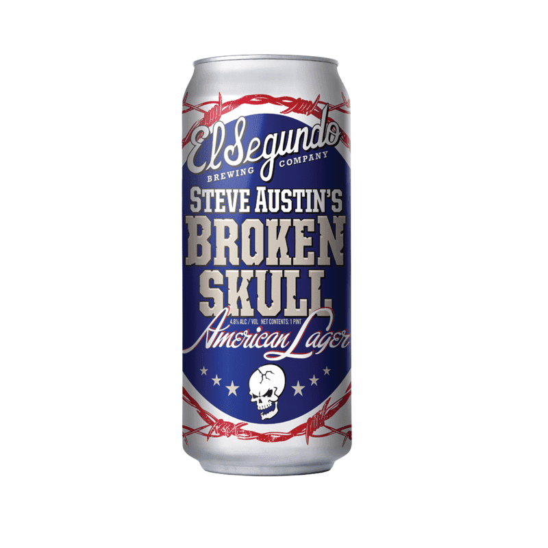 El Segundo Brewing Co. Steve Austin's Broken Skull American Lager Beer 4-Pack - ShopBourbon.com