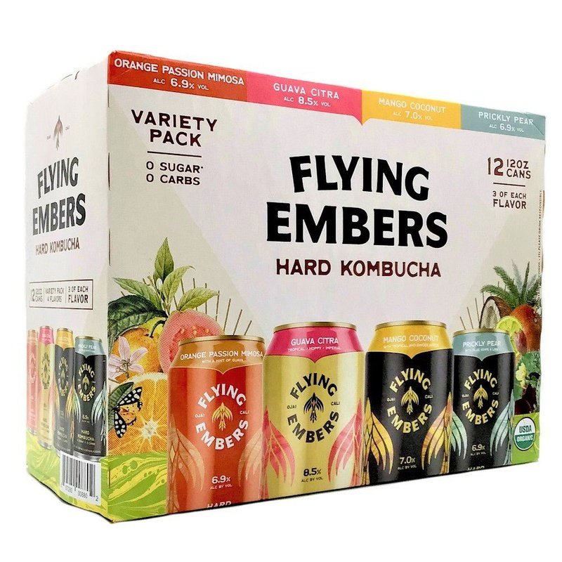 Flying Embers High ABV Heaven Hard Kombucha Variety 12-Pack - ShopBourbon.com