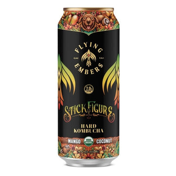 Flying Embers Mango-Coconut Hard Kombucha 12-Pack - ShopBourbon.com