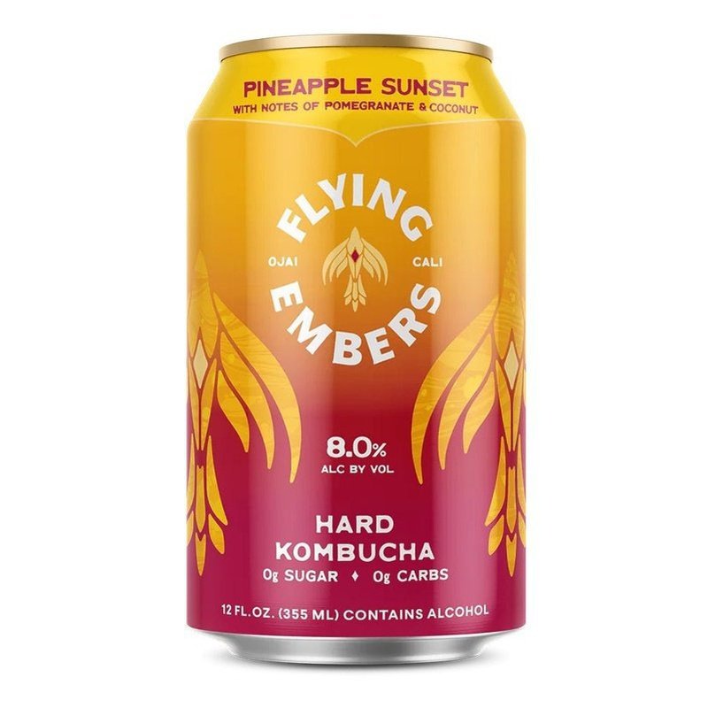 Flying Embers Pineapple Sunset Hard Kombucha 6-Pack - ShopBourbon.com