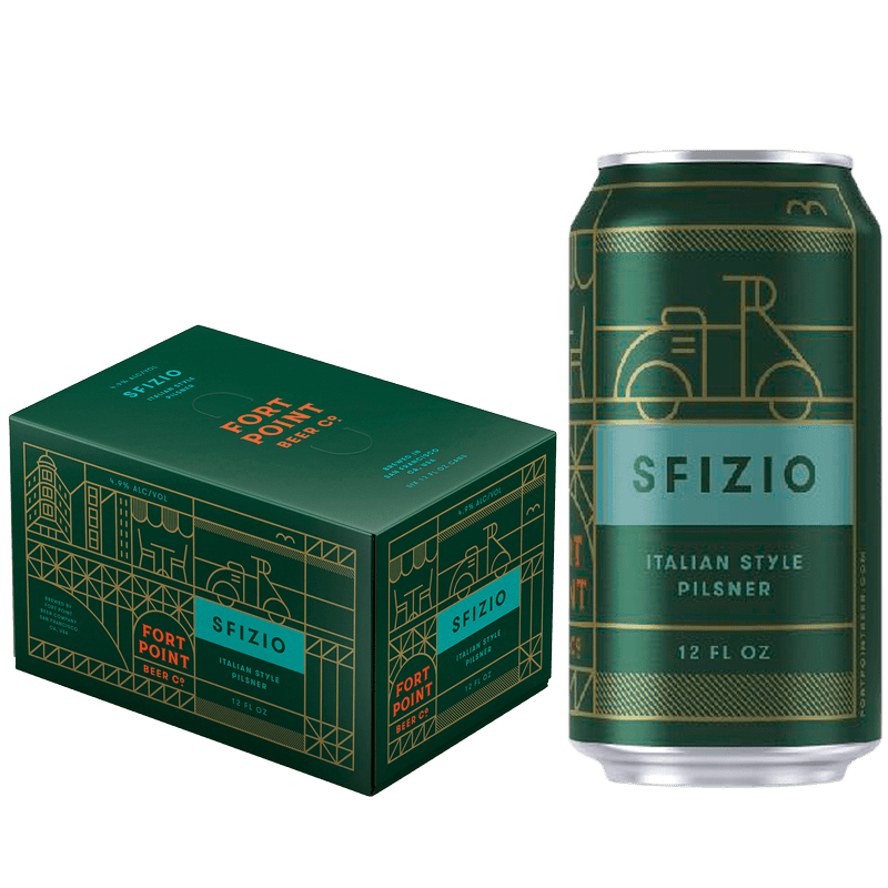 Fort Point Brewing Co. 'Sfizio Italian Pilsner" 6-Pack - ShopBourbon.com