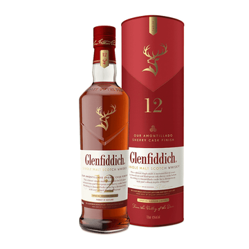 Glenfiddich 12 Year Old Sherry Cask Single Malt Scotch Whisky Gift Box - ShopBourbon.com