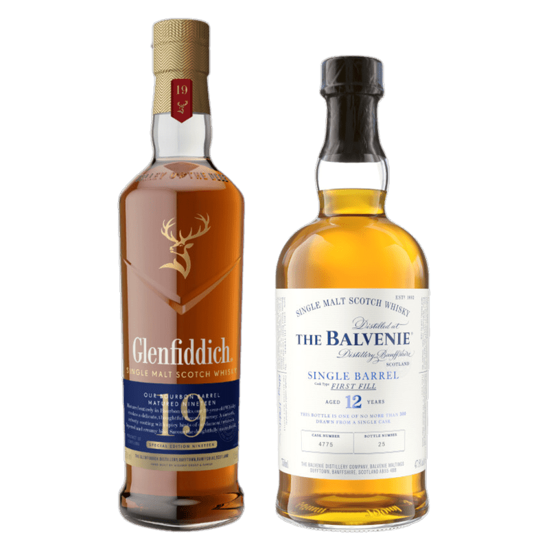 Glenfiddich 19 & Balvenie 12 Single Barrel Combo - ShopBourbon.com