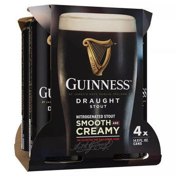 Guinness Draught Stout Beer 4-Pack - ShopBourbon.com