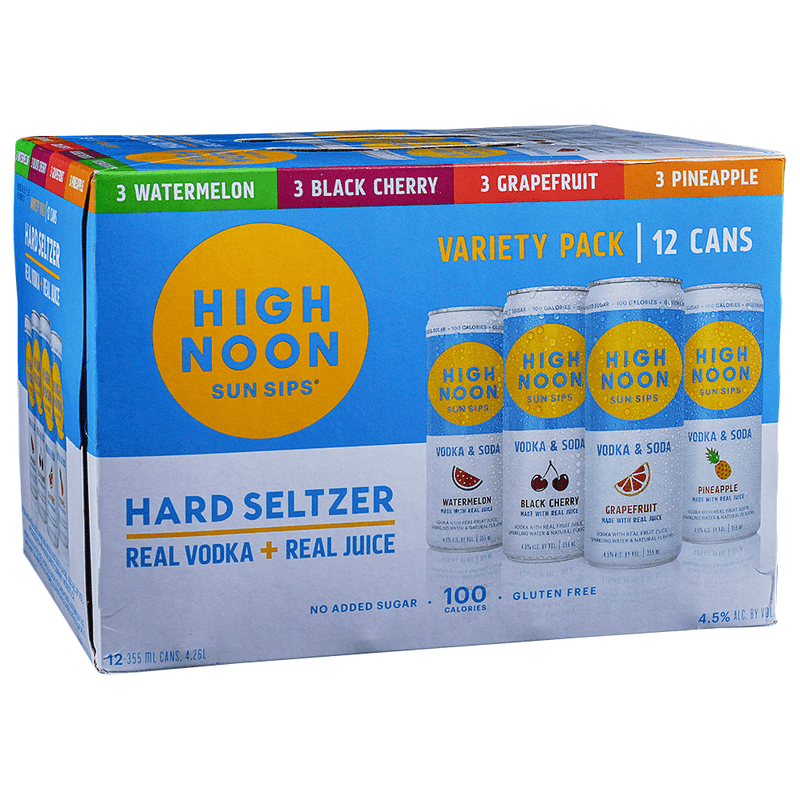 High Noon Hard Seltzer Variety 12-Pack - ShopBourbon.com