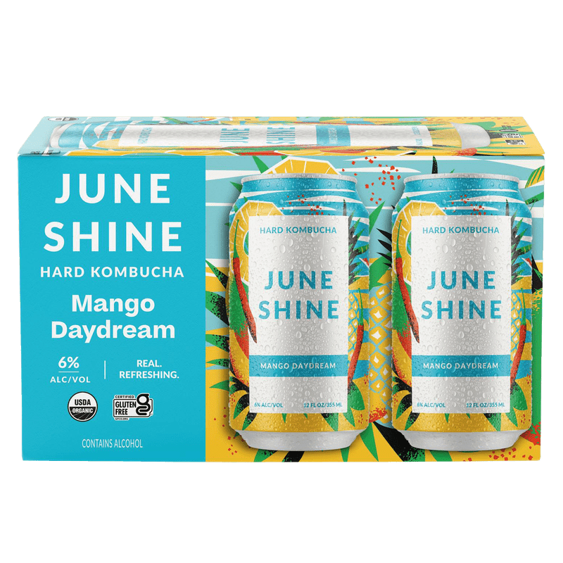 JuneShine Mango Day Hard Kombucha 6-pack - ShopBourbon.com