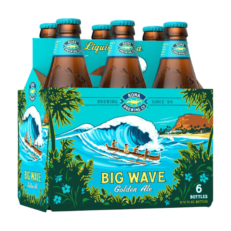 Kona Brewing Co. 'Big Wave' 6-Pack Bottle - ShopBourbon.com