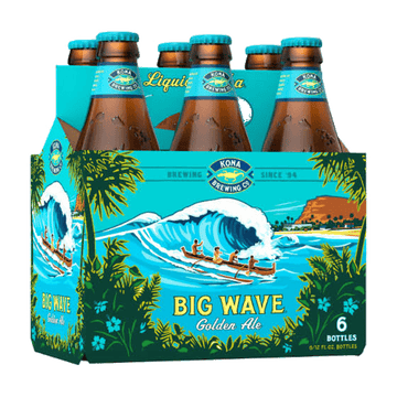 Kona Brewing Co. 'Big Wave' 6-Pack Bottle - ShopBourbon.com