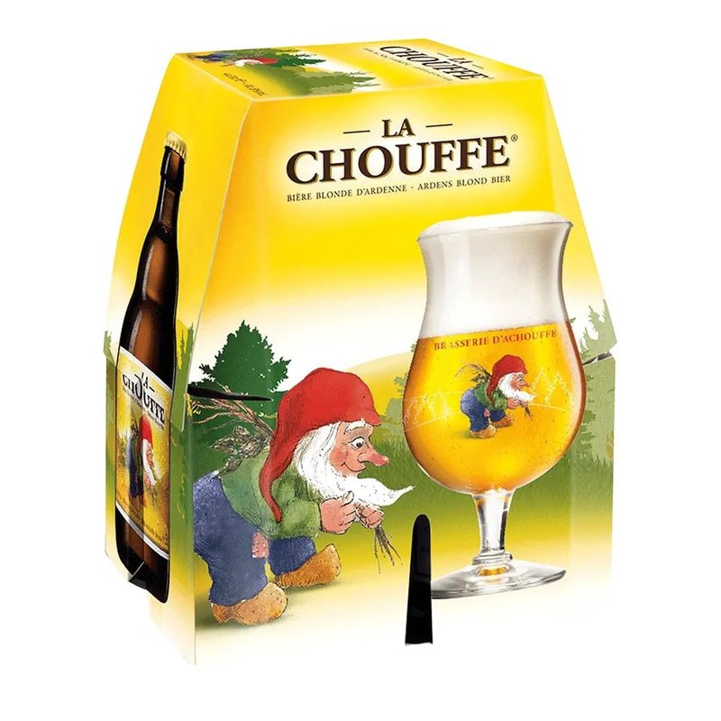 La Chouffe Belgian Blonde Ale Beer 4-Pack - ShopBourbon.com