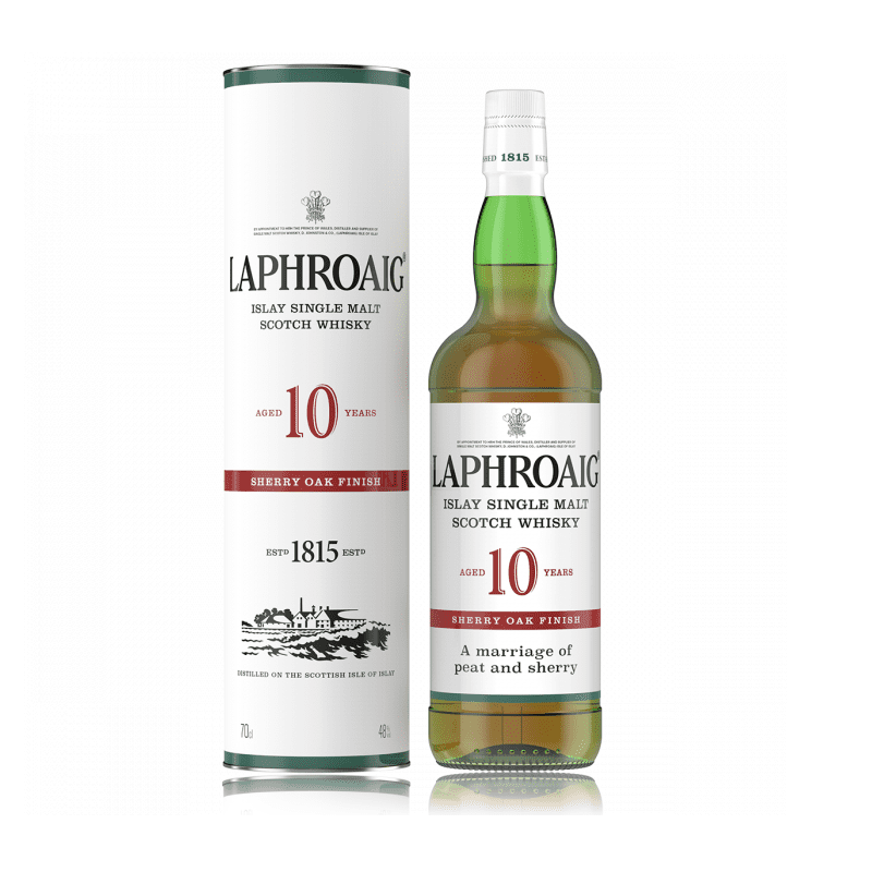 Laphroaig 10 Year Old Sherry Oak Finish Islay Single Malt Scotch Whisky - ShopBourbon.com