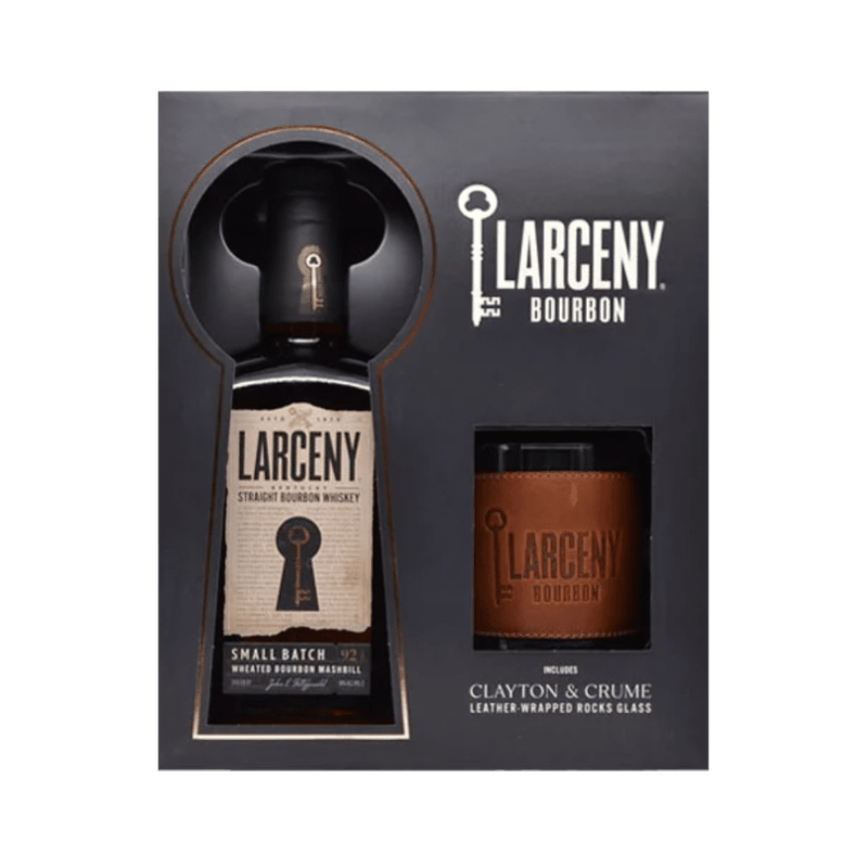 Larceny 1870 Small Batch Kentucky Straight Bourbon Whiskey with Leather Rocks Glass - ShopBourbon.com