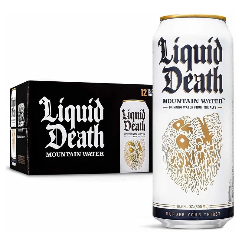 Liquid Death Mountain Water 12-Pack - ShopBourbon.com