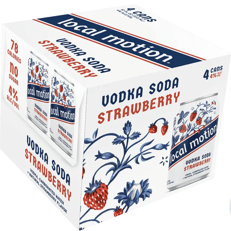 Local Motion - Strawberry Vodka Soda 4-Pack - ShopBourbon.com