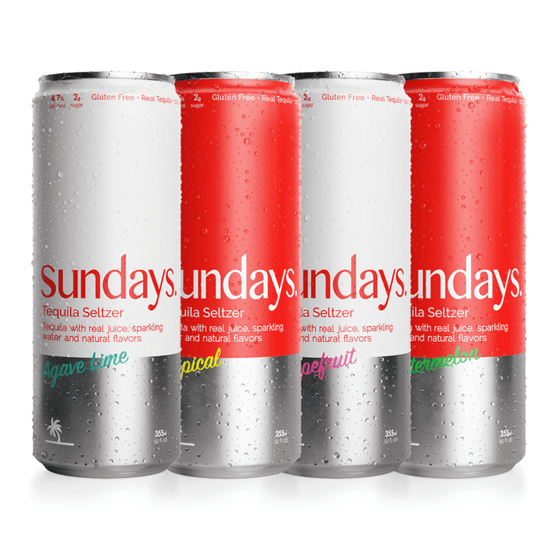 Løs Sundays Tequila Seltzer Variety 8-Pack - ShopBourbon.com