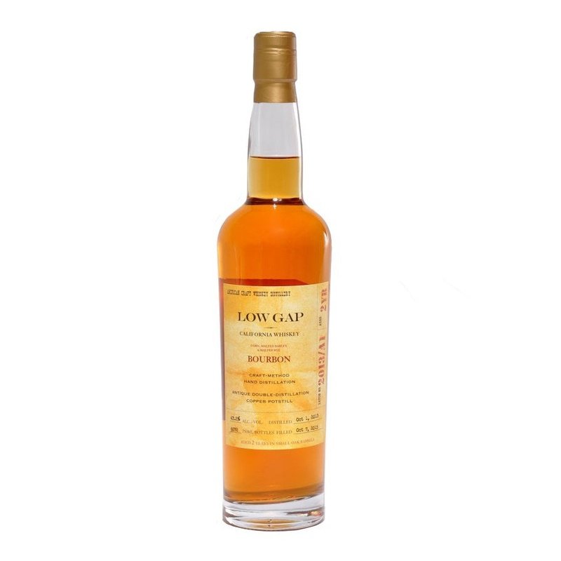 Low Gap 2 Year Old Bourbon California Whiskey - ShopBourbon.com