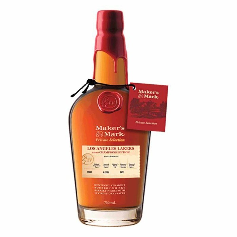 Maker's Mark Cask Strength Kentucky Straight Bourbon Whiskey Private Wood Finish Selection Lakers 2020 - ShopBourbon.com