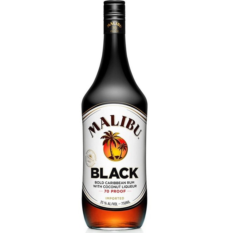 Malibu Black Coconut Flavored Caribbean Rum - ShopBourbon.com