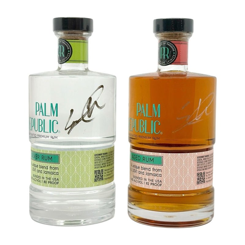 Palm Republic 'White & Aged Rum Bundle' Signed by Eric Winter - ShopBourbon.com