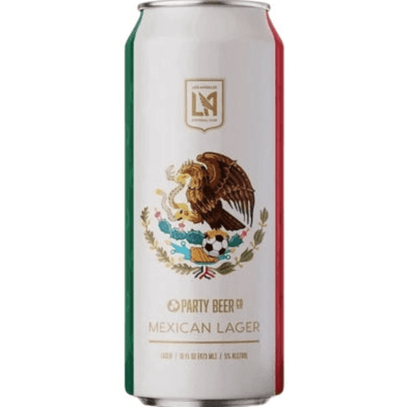 Party Beer Co. LAFC Mexican Lager Beer Single Can - ShopBourbon.com