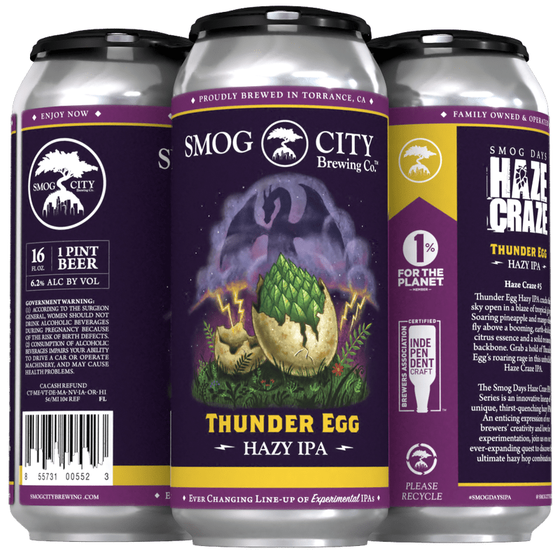 Smog City Hazy IPA Series - Thunder Egg Beer 4-pack - ShopBourbon.com