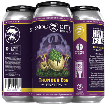 Smog City Hazy IPA Series - Thunder Egg Beer 4-pack - ShopBourbon.com