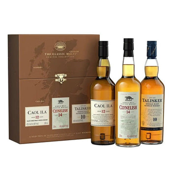 The Classic Malts Coastal Collection Caol Ila-Clynelish-Talisker Gift Set - ShopBourbon.com