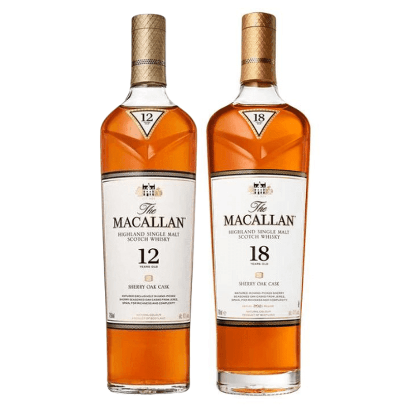 The Macallan Sherry 12 & 18 Bundle - ShopBourbon.com