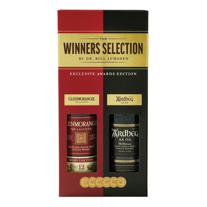 The Winners Selection Glenmorangie 12 Year Old 'The Lasanta' & Ardbeg 'An Oa' Single Malt Scotch Whisky Gift Set - ShopBourbon.com