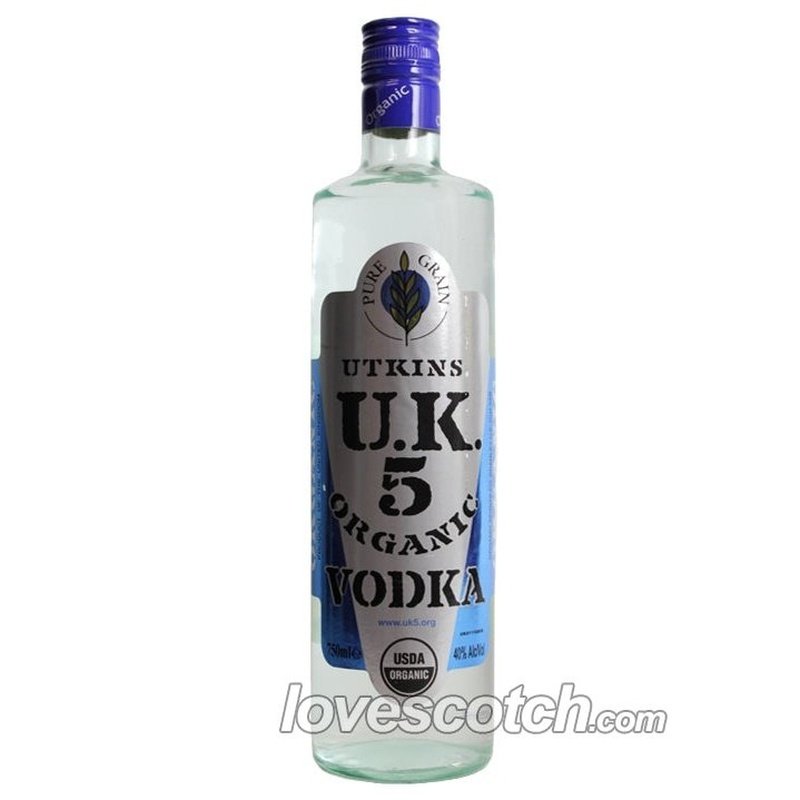 Utkins U.K. 5 Organic Vodka - ShopBourbon.com