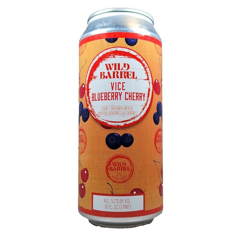 Wild Barrel Brewing 'Vice Blueberry Cherry' Sour Ale Beer 4-Pack - ShopBourbon.com