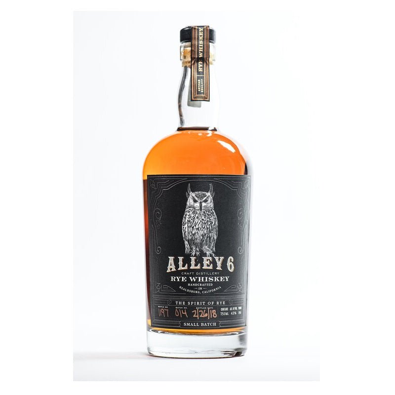 Alley 6 Small Batch Rye Whiskey - ShopBourbon.com