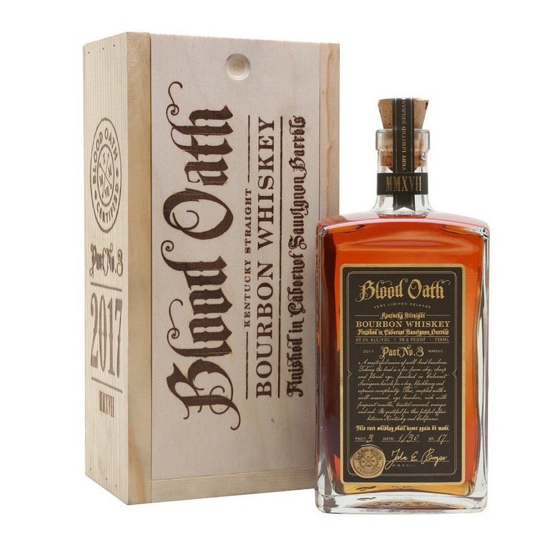 Blood Oath Pact No. 3 Cabernet Sauvignon Barrels Finish Kentucky Straight Bourbon Whiskey - ShopBourbon.com