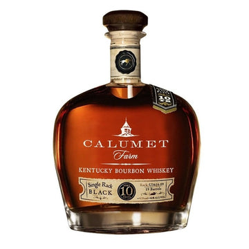 Calumet Farm Single Rack Black 10 Year Old Kentucky Straight Bourbon Whiskey - ShopBourbon.com