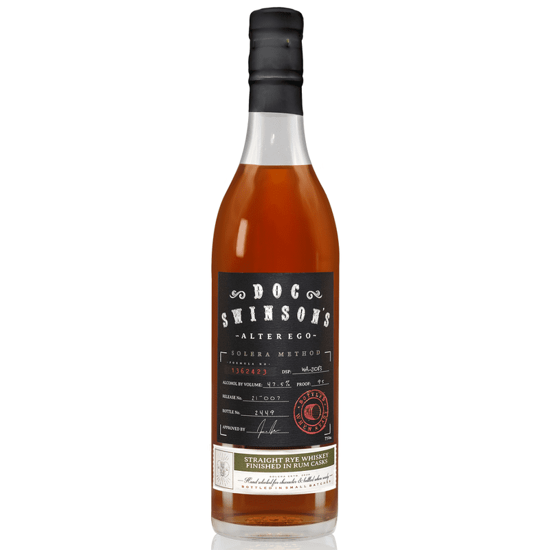 Doc Swinson's 'Alter Ego' Solera Method Rum Cask Finish Straight Rye Whiskey - ShopBourbon.com