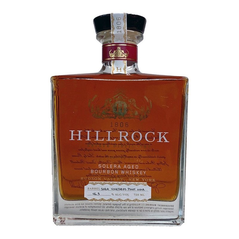 Hillrock Solera Aged Pinot Noir Finish Bourbon Whiskey - ShopBourbon.com