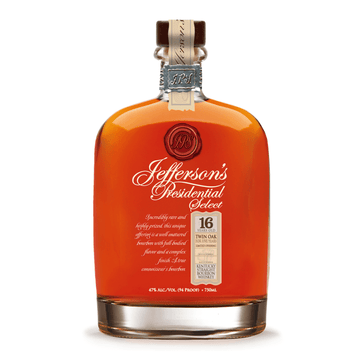 Jefferson's Presidential Select Twin Oak 16 Years Old Kentucky Straight Bourbon Whiskey - ShopBourbon.com