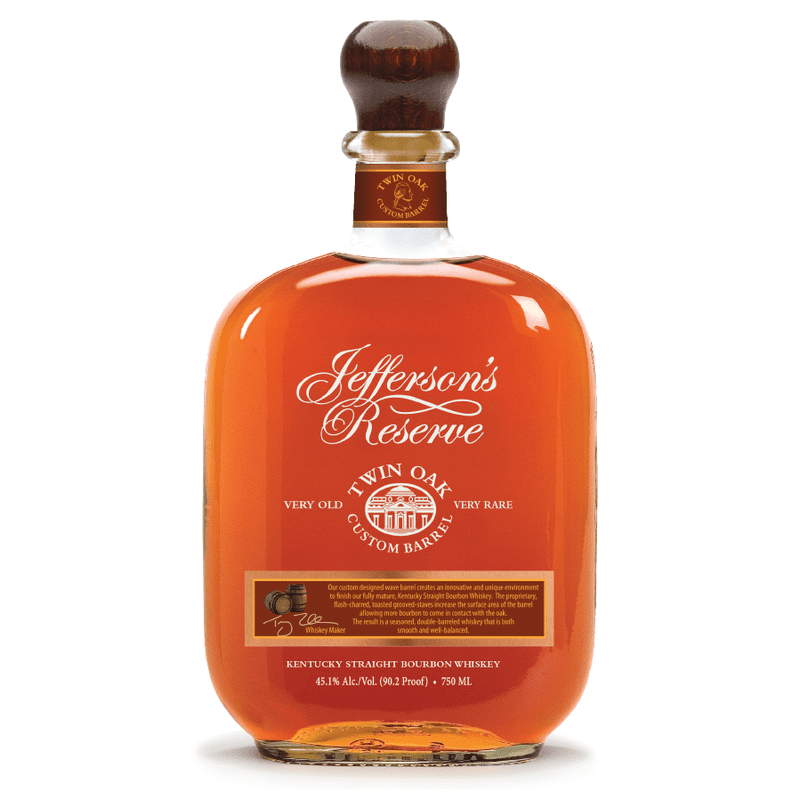 Jefferson's Reserve Twin Oak Custom Barrel Kentucky Straight Bourbon Whiskey - ShopBourbon.com
