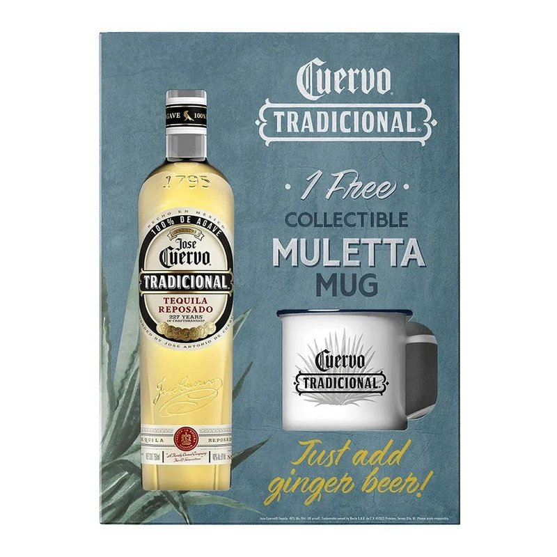 Jose Cuervo Tradicional Reposado Tequila with Mule Mug Gift Set - ShopBourbon.com