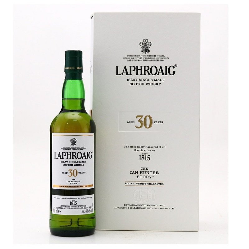 Laphroaig 30 Year Old 'The Ian Hunter Story Book 1: Unique Character' Islay Single Malt Scotch Whisky - ShopBourbon.com