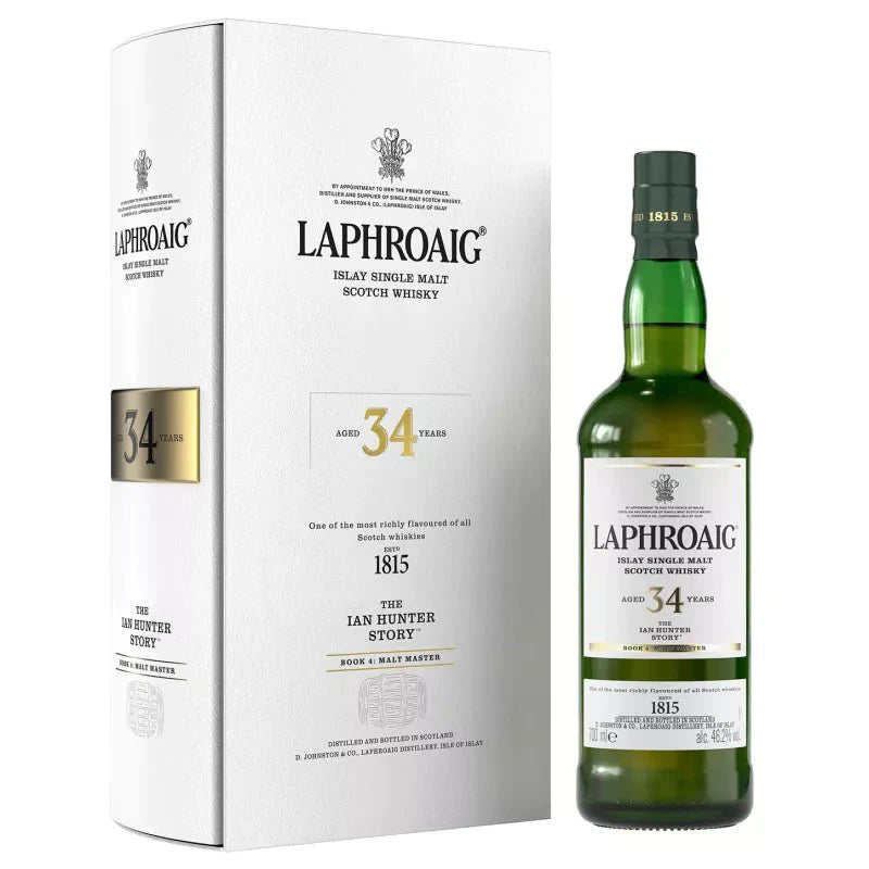 Laphroaig 34 Year Old 'The Ian Hunter Story Book 4: Malt Master' Islay Single Malt Scotch Whisky - ShopBourbon.com