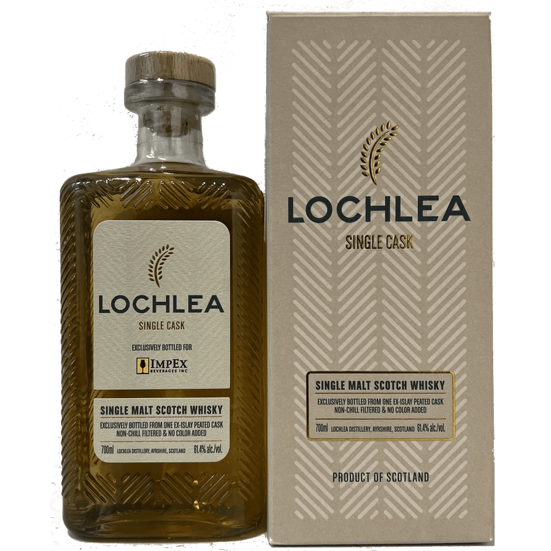 Lochlea Ex-Islay Peated Cask Single Cask Single Malt Scotch Whisky - ShopBourbon.com