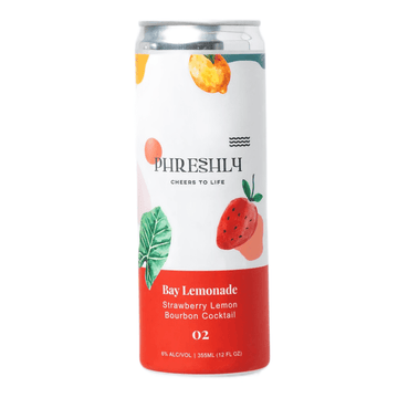 Phreshly Bay Lemonade Strawberry Lemon Bourbon Cocktail 4-Pack - ShopBourbon.com