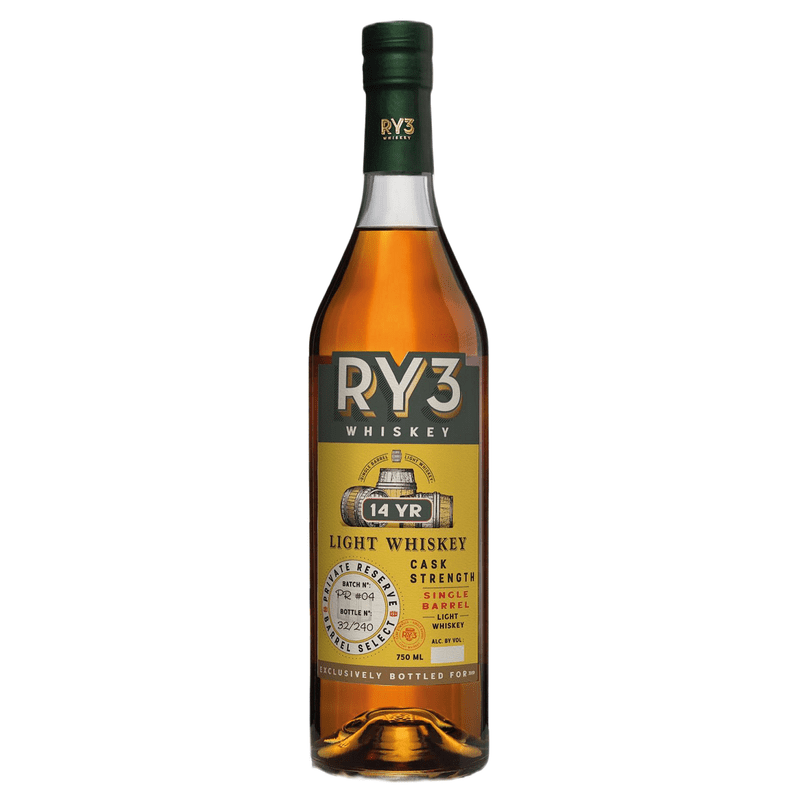 Ry3 14 Year Old Single Barrel Cask Strength Light Whiskey - ShopBourbon.com