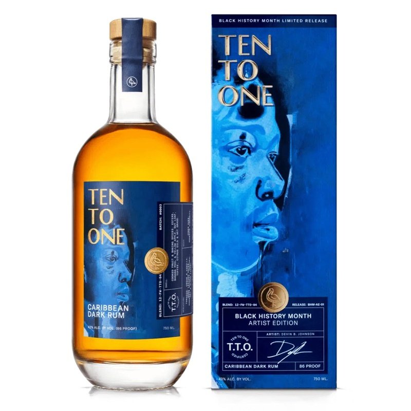 Ten To One 'Black History Month' Artist Edition Caribbean Dark Rum - ShopBourbon.com