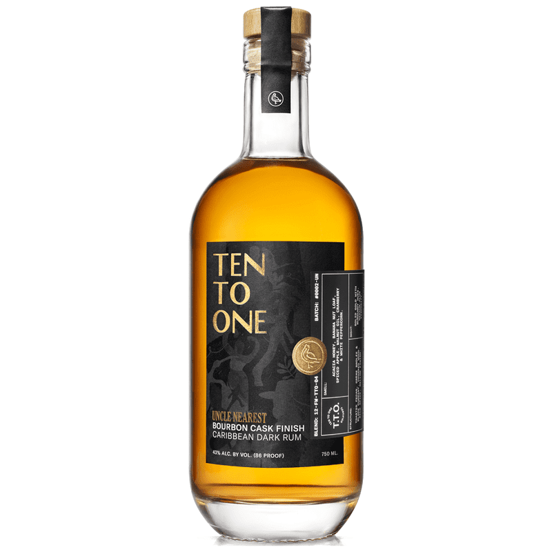 Ten To One Uncle Nearest Bourbon Cask Finish Caribbean Dark Rum - ShopBourbon.com