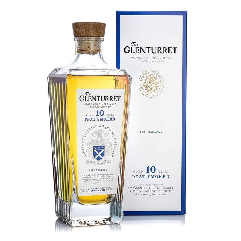 The Glenturret 10 Year Old 'Peat Smoked' 2021 Release Highland Single Malt Scotch Whisky - ShopBourbon.com